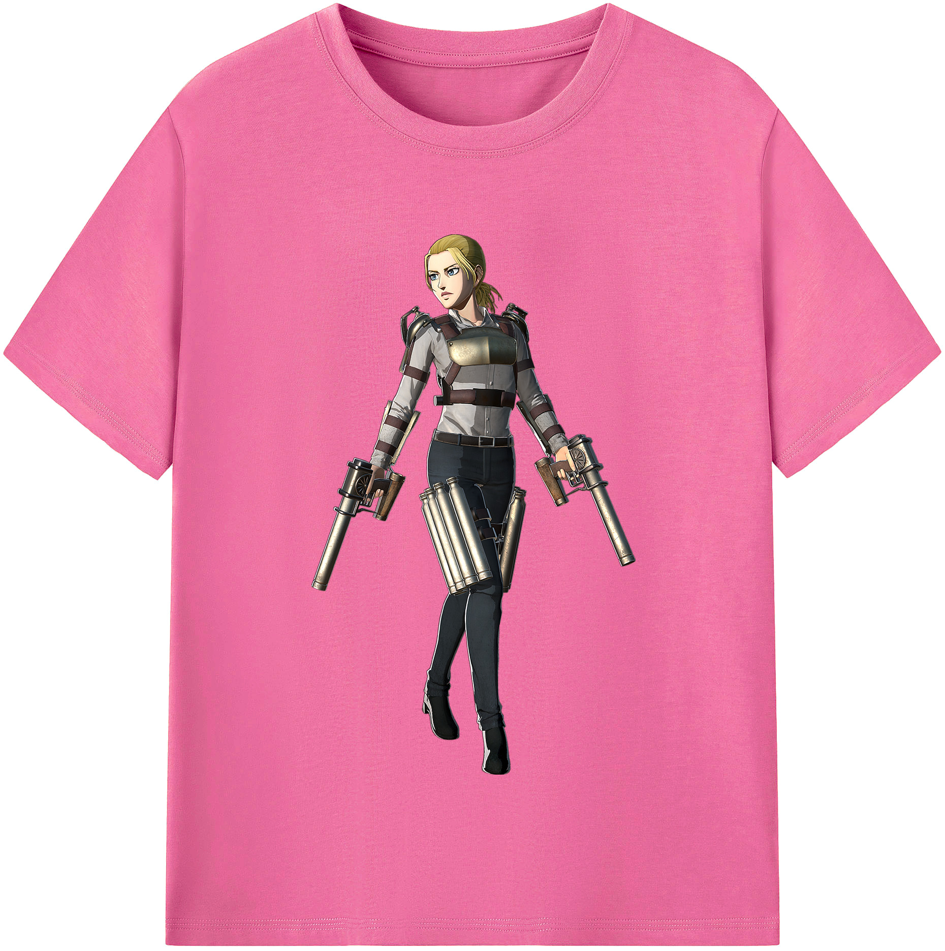 （画像用） 進撃の巨人 Attack on Titan レディースカジュアルプリントTシャツ（綿100％）